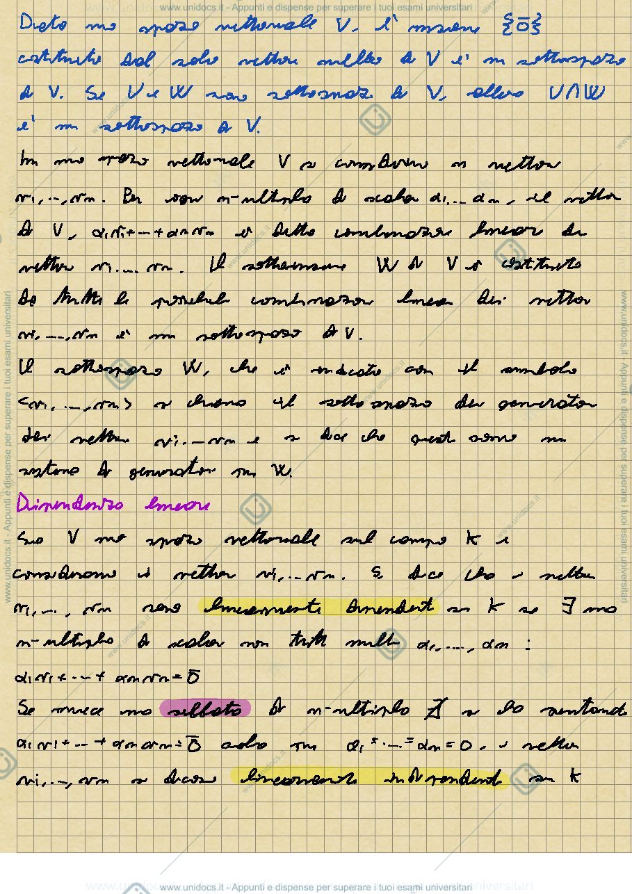 Anteprima pagina 2 — Algebra lineare