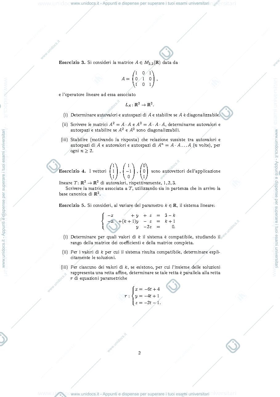 Anteprima pagina 2 — Compito di esame
