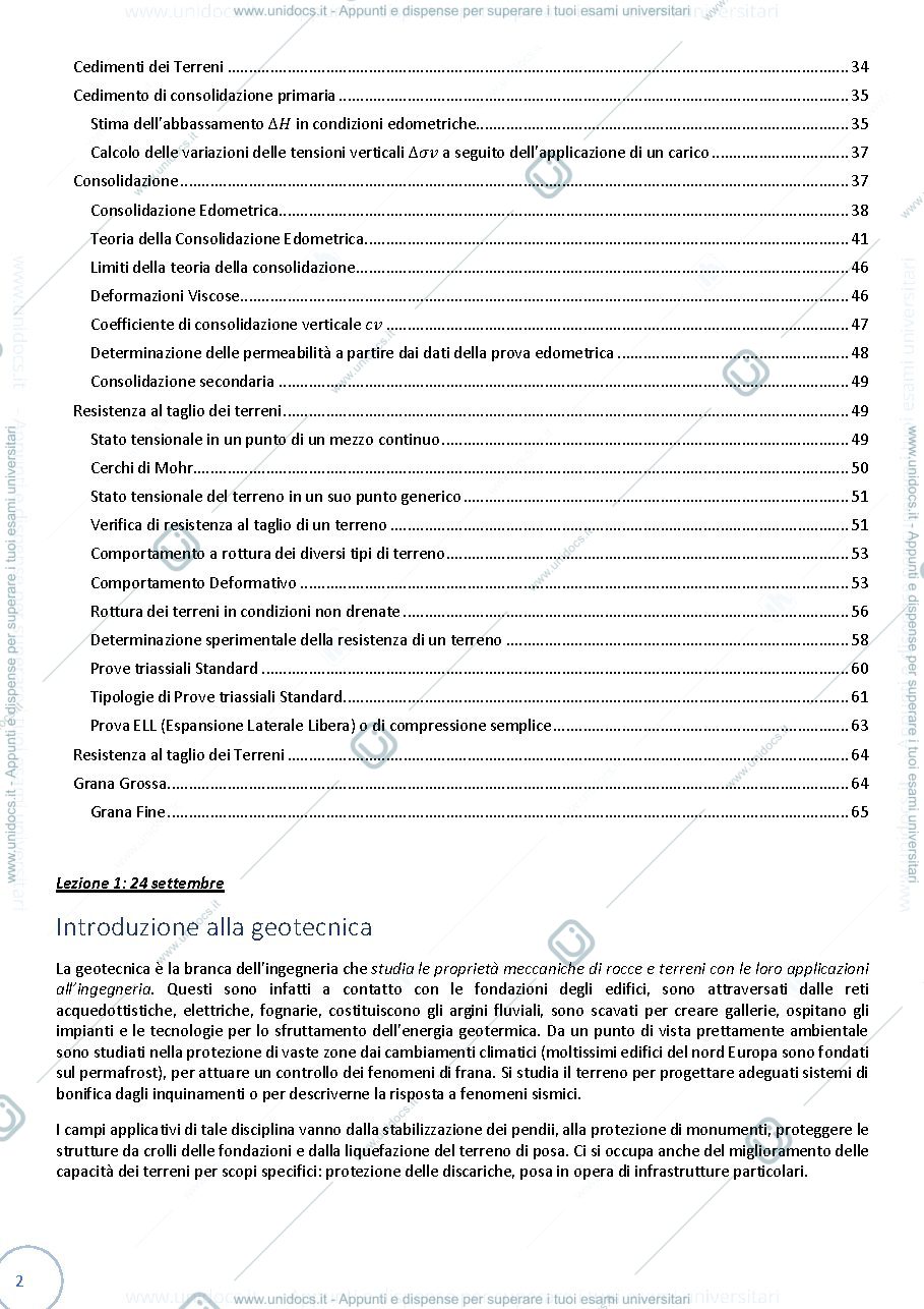 Anteprima pagina 2 — Geotecnica, prof. Facciorusso