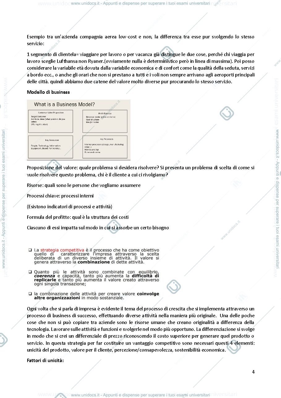 Anteprima pagina 4 — appunti gestione aziendale 