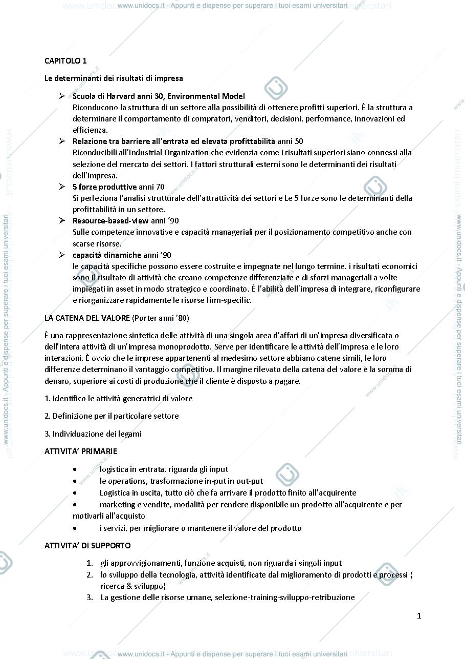 Anteprima pagina 1 — Riassunto 
