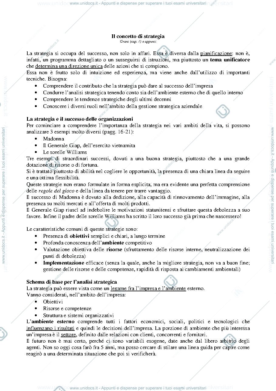 Anteprima pagina 1 — Riassunto Grant