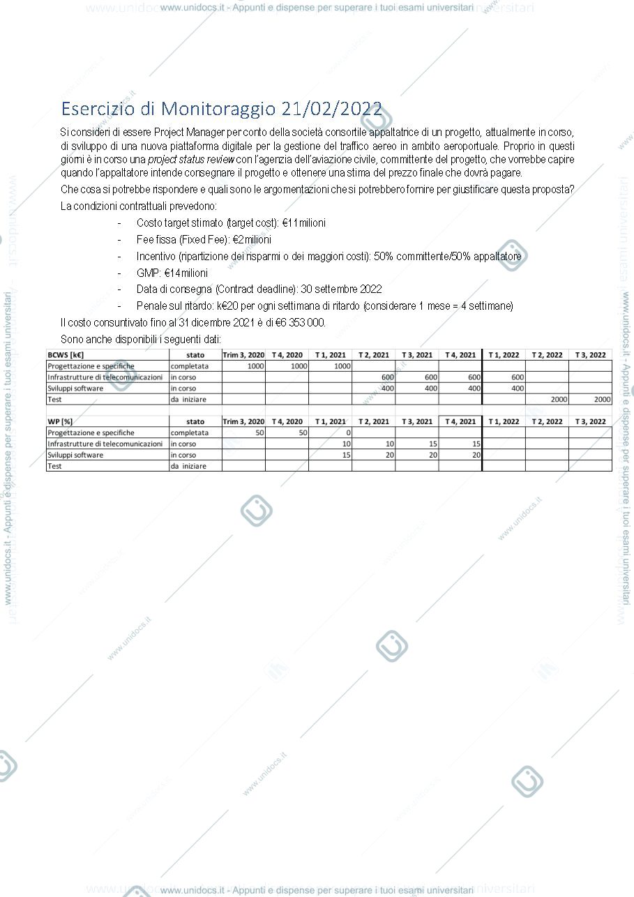 Anteprima pagina 1 — Esercizi