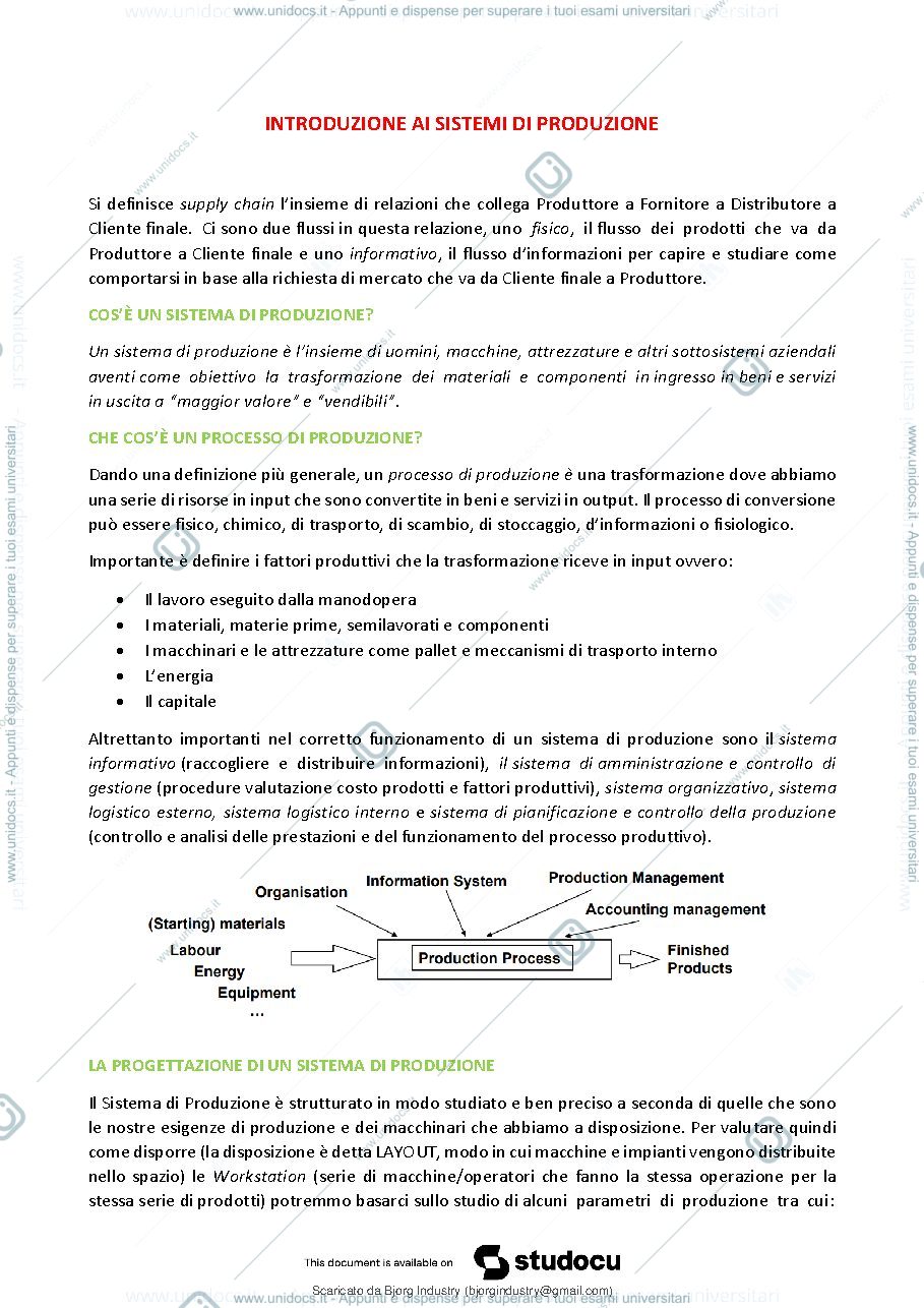 Anteprima pagina 2 — appunti logistica