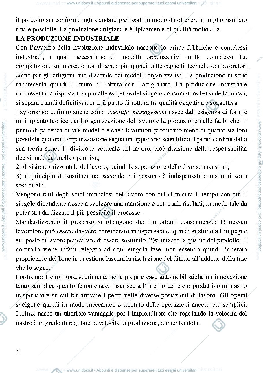 Anteprima pagina 2 — Riassunti "Management della qualità"