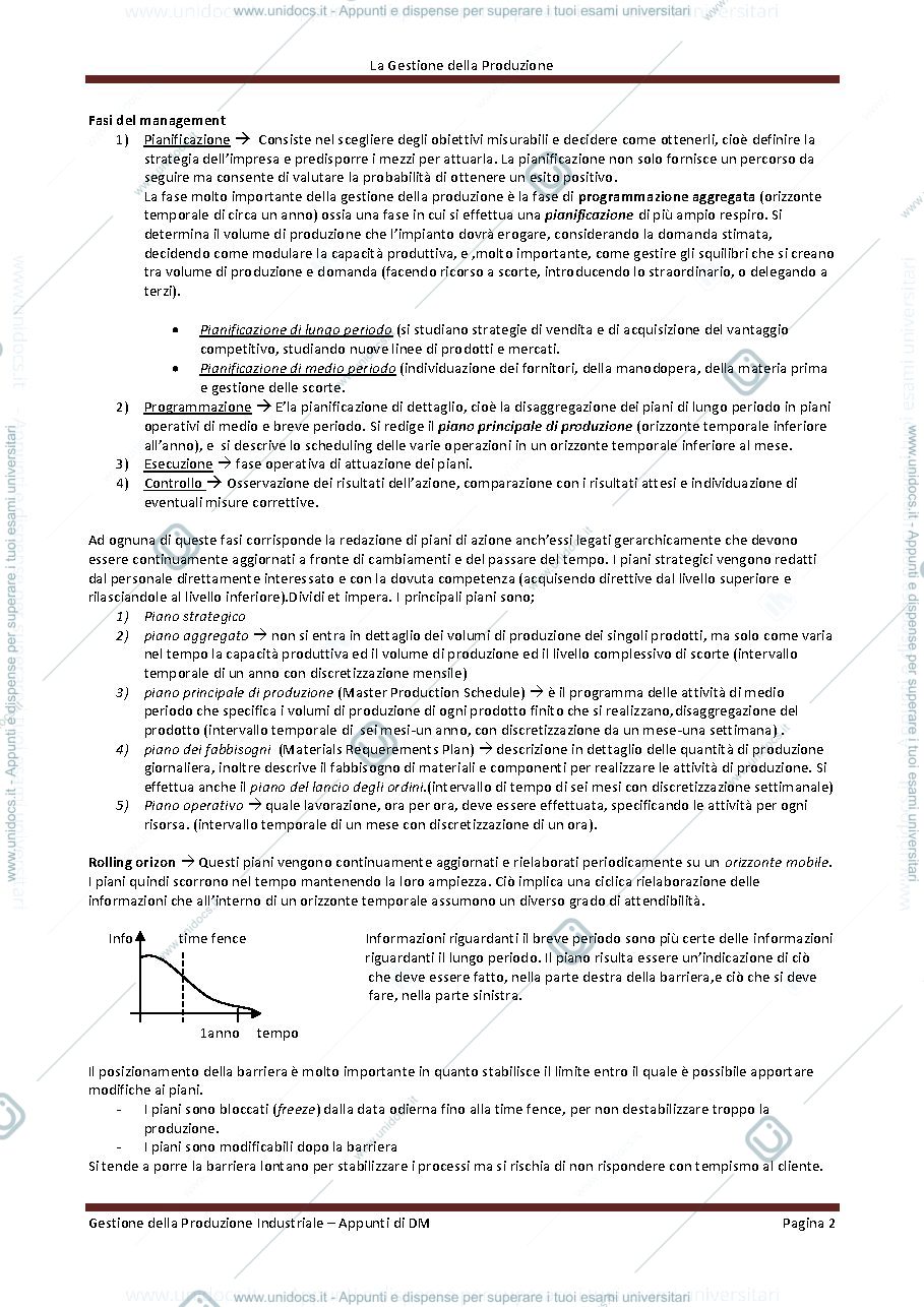 Anteprima pagina 2 — Gestione della produzione