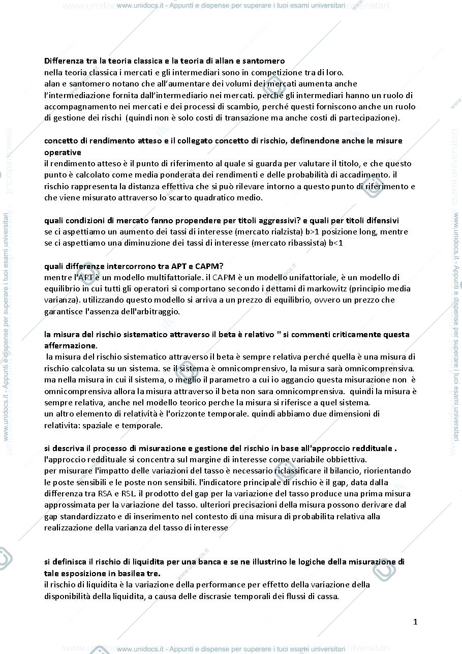 Anteprima pagina 1 — Domande d'esame