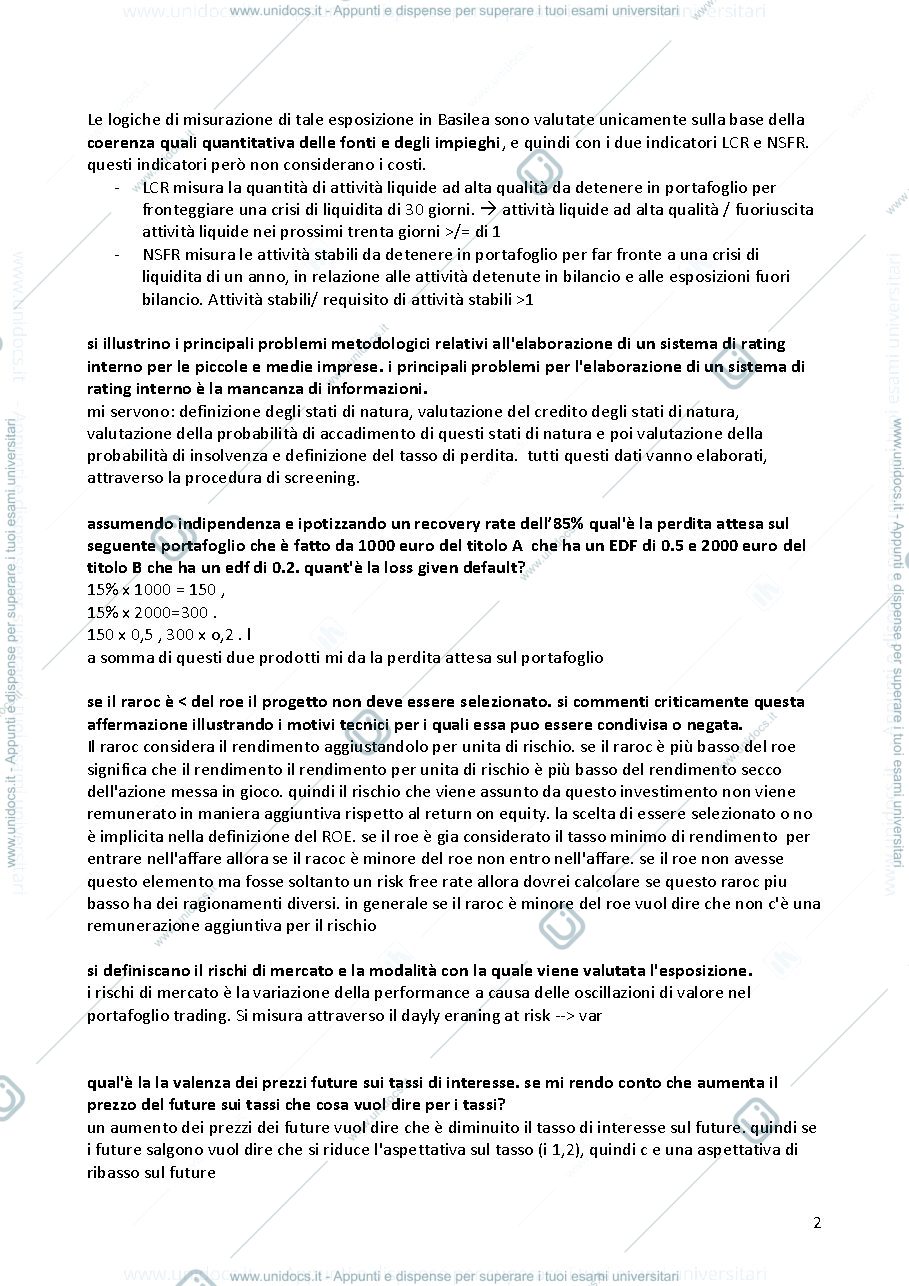 Anteprima pagina 2 — Domande d'esame