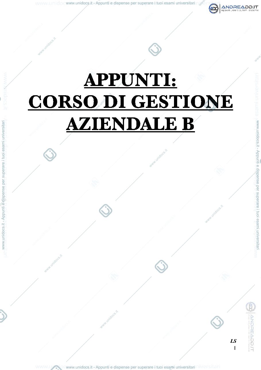 Anteprima pagina 1 — Reti d'impresa, processi e Project Management