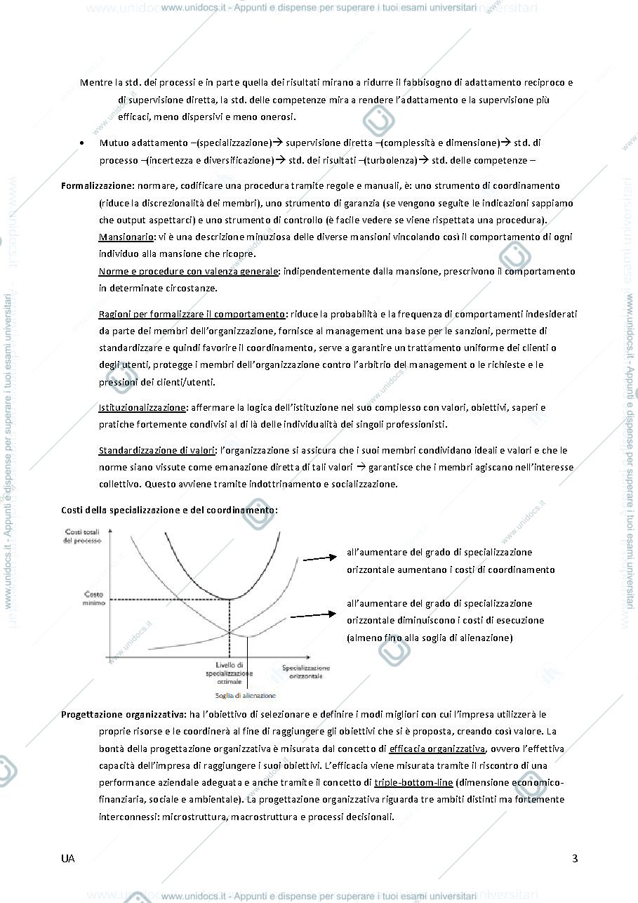 Anteprima pagina 3 — Appunti di Gestione e organizzazione aziendale. Prof. Federico Cattaneo