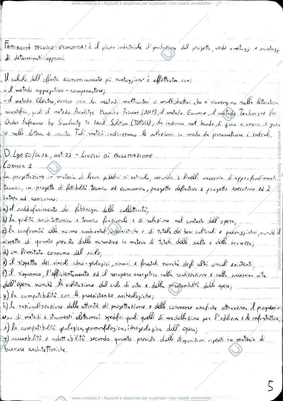 Anteprima pagina 5 — Gestione del Progetto - Prof. Maria Antonietta Esposito