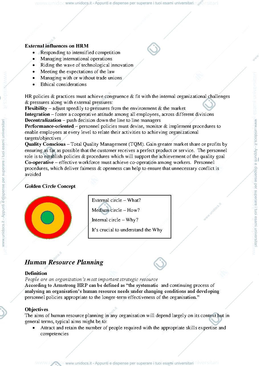 Anteprima pagina 2 — Appunti Human Resources Management