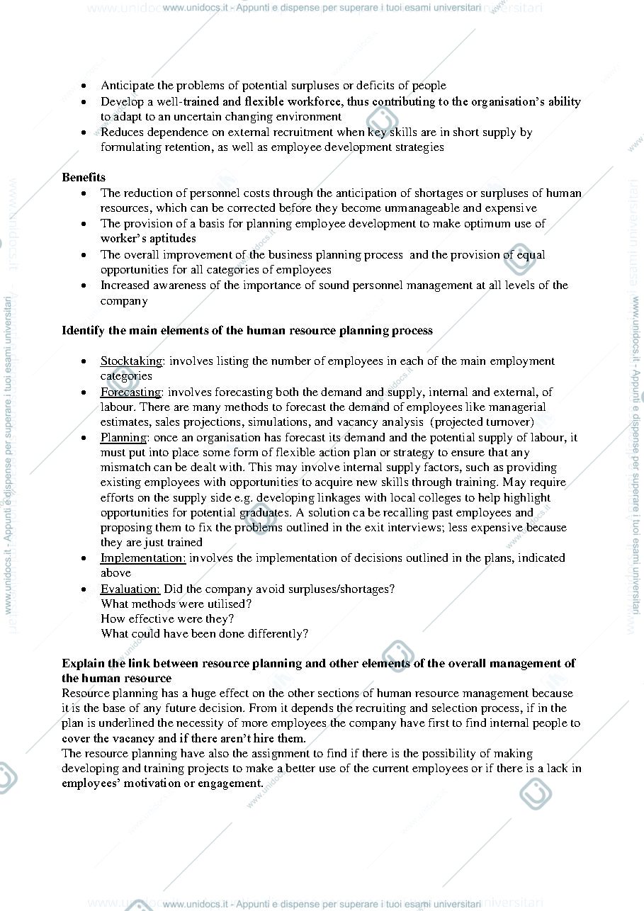Anteprima pagina 3 — Appunti Human Resources Management