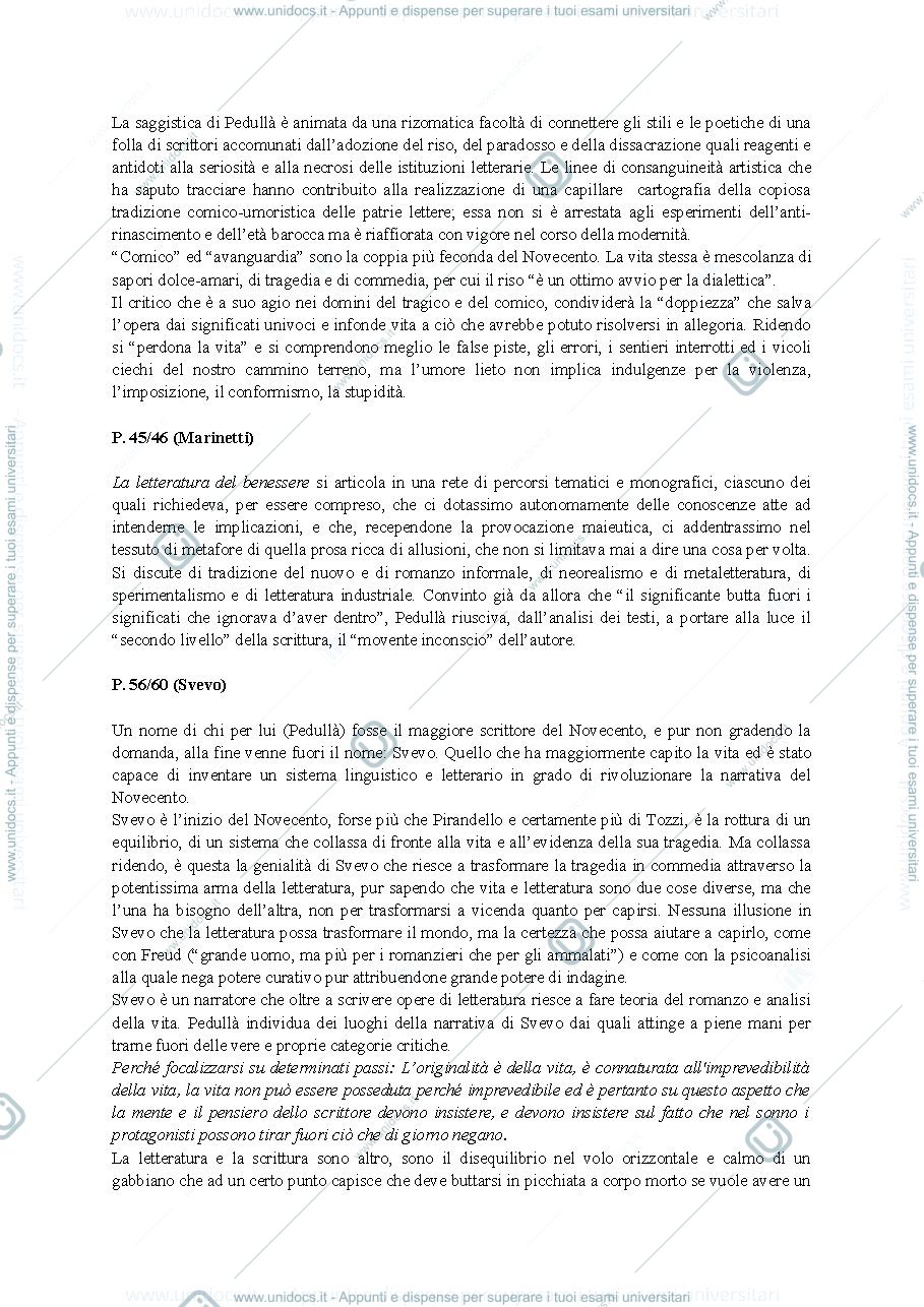 Anteprima pagina 3 — Saggio su Walter Pedullà