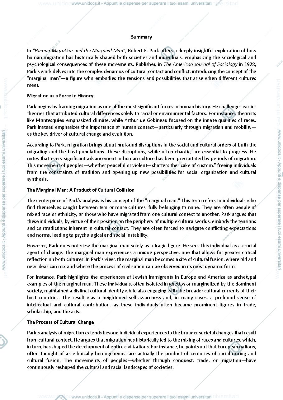 Anteprima pagina 2 — Summary of the readings of week 1