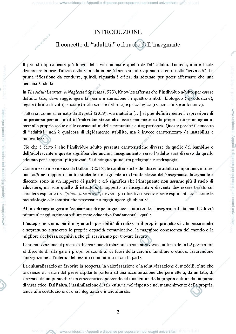 Anteprima pagina 3 — Tesina Glottodidattica