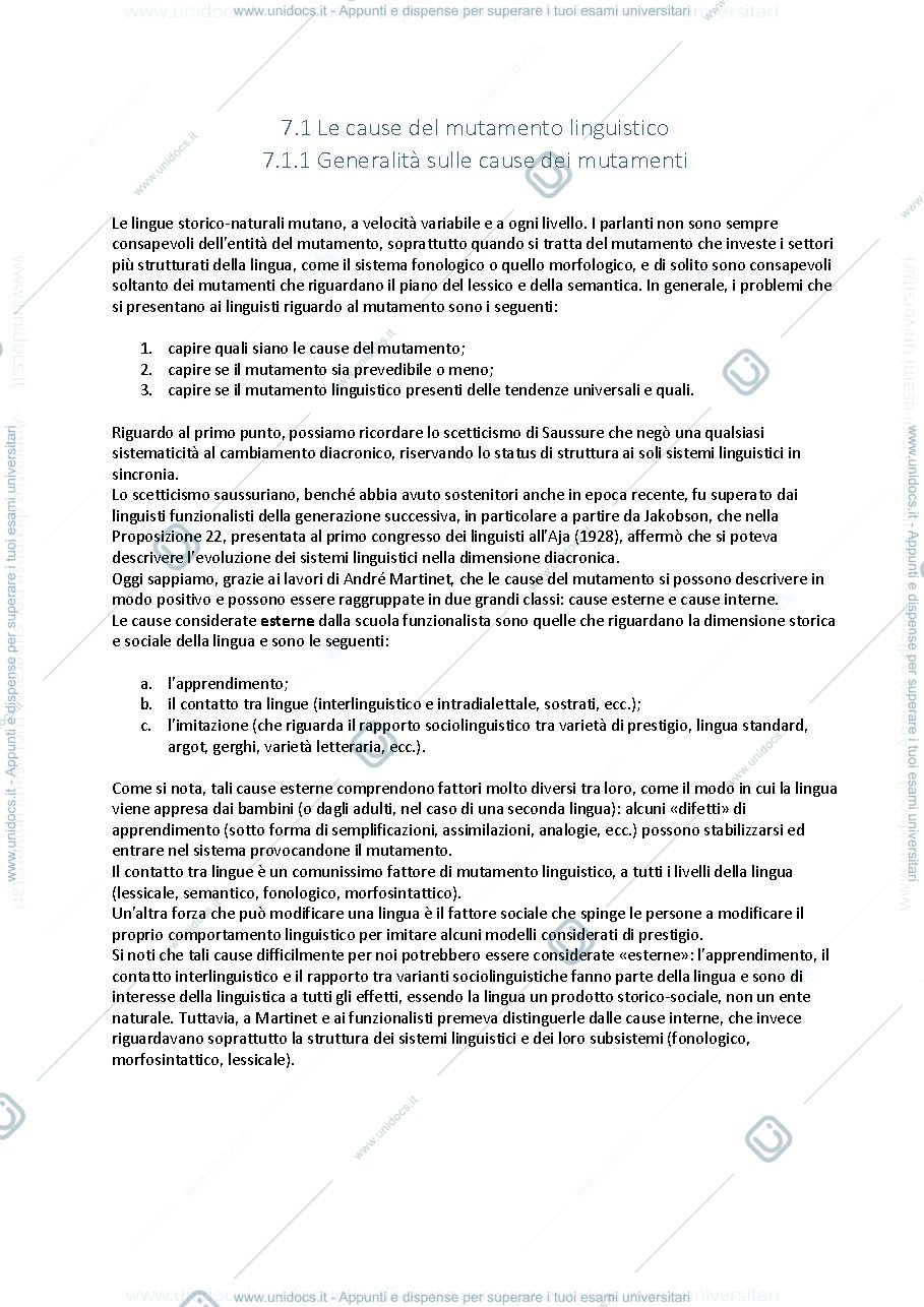 Anteprima pagina 1 — Glottologia - Prof. Keidan