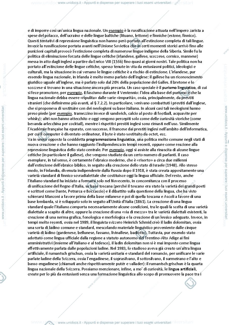 Anteprima pagina 3 — Glottologia - Prof. Keidan