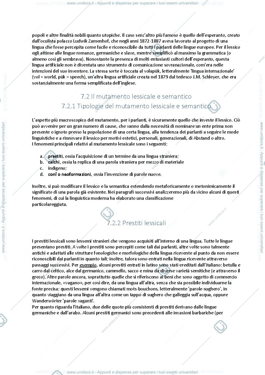 Anteprima pagina 4 — Glottologia - Prof. Keidan