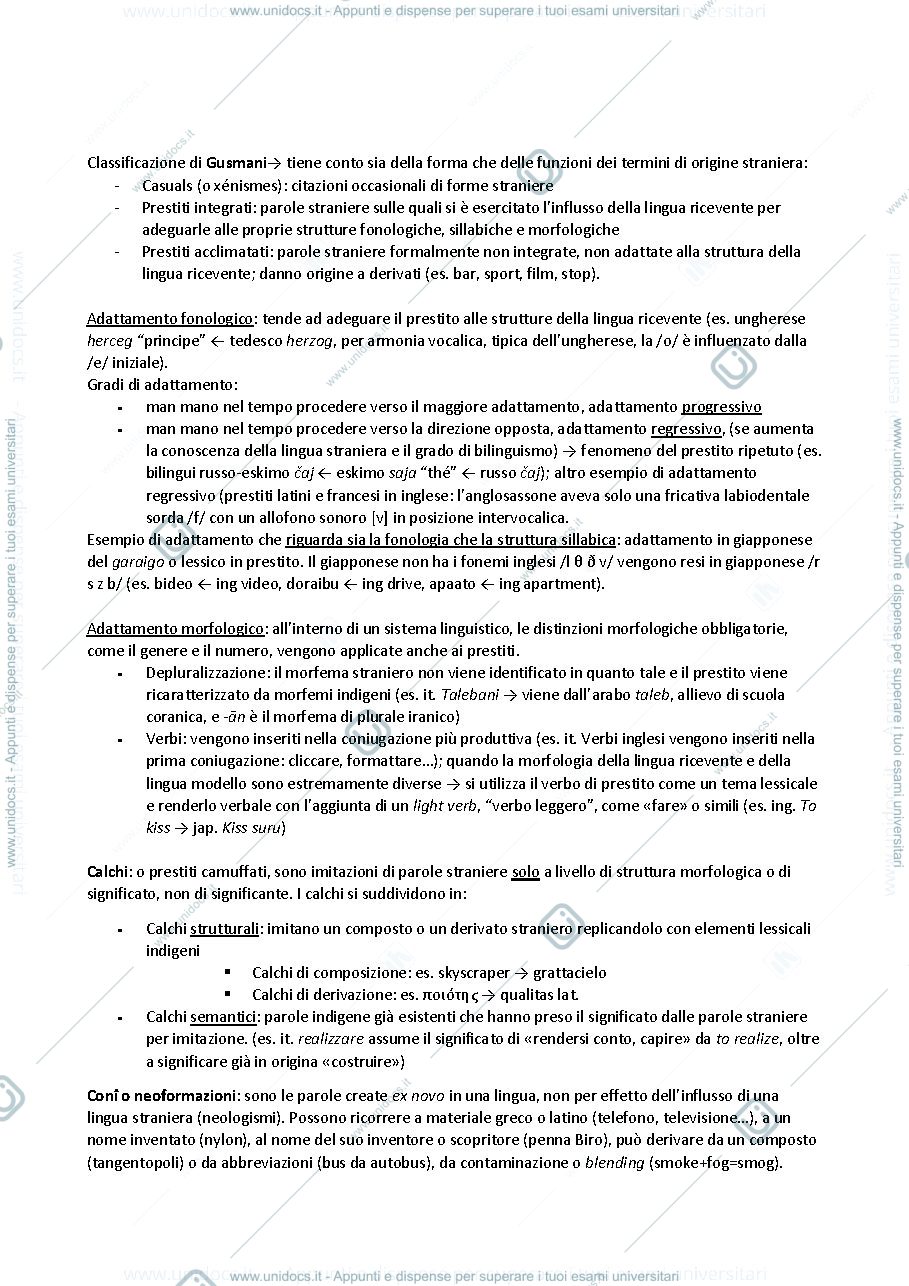 Anteprima pagina 3 — Riassunti di glottologia
