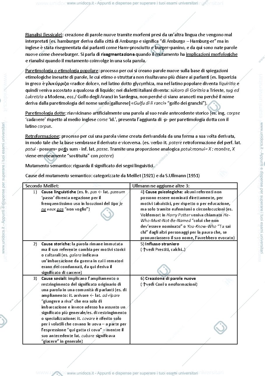 Anteprima pagina 4 — Riassunti di glottologia