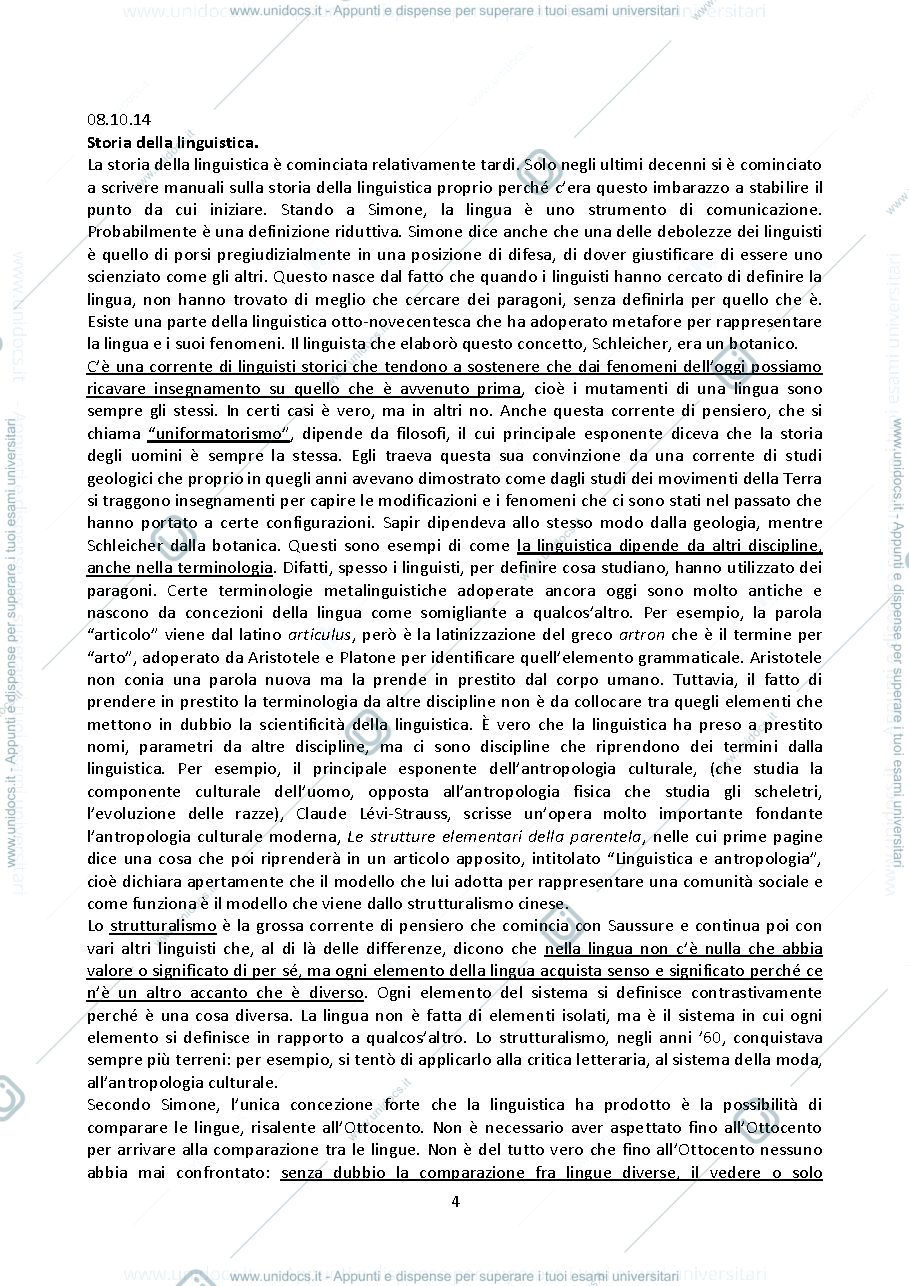 Anteprima pagina 4 — Glottologia Motta