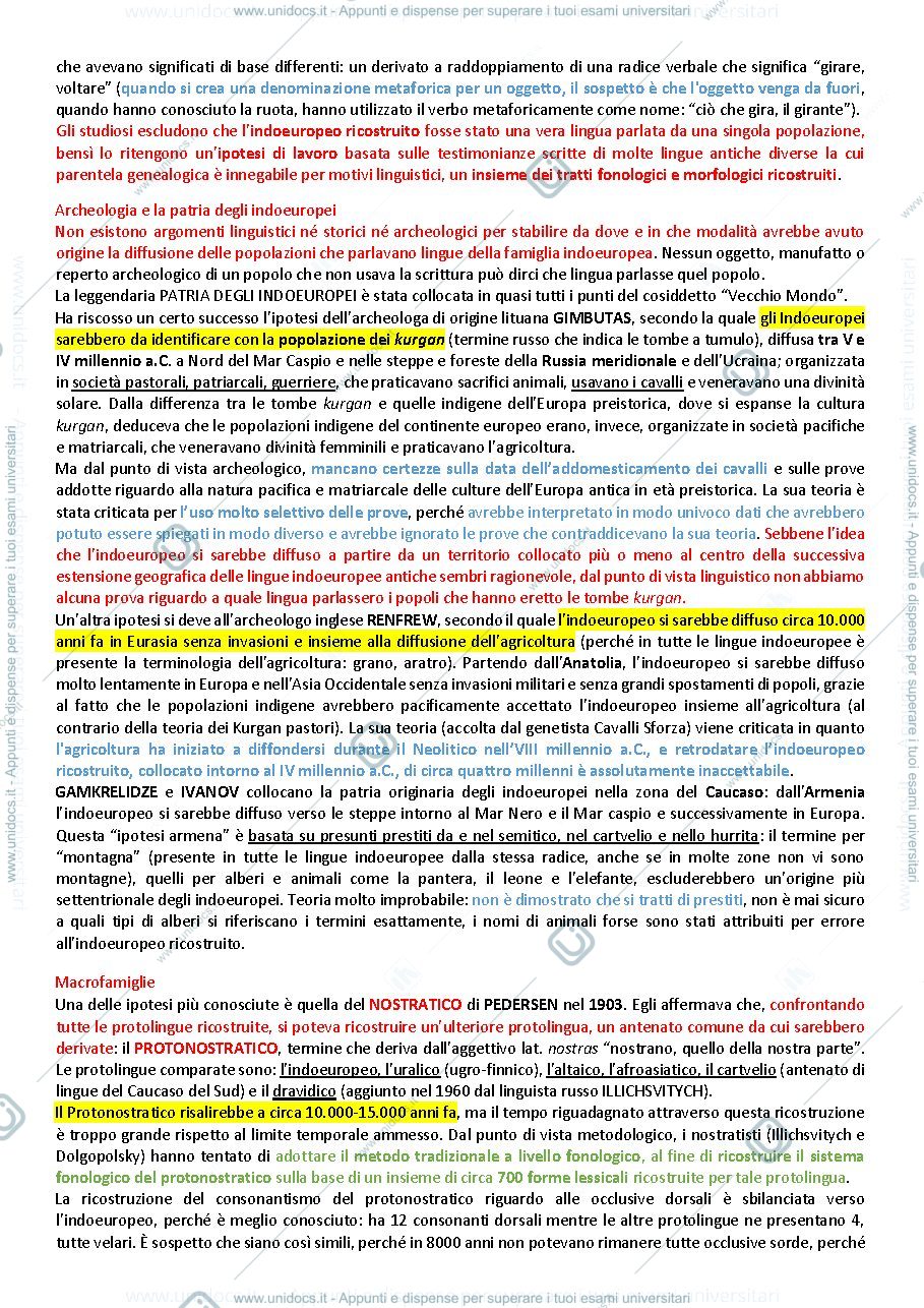 Anteprima pagina 2 — Glottologia Riassunto Capitolo 10. I LIMITI DEL METODO COMPARATIVO-RICOSTRUTTIVO, Sintesi del corso di Glottologia