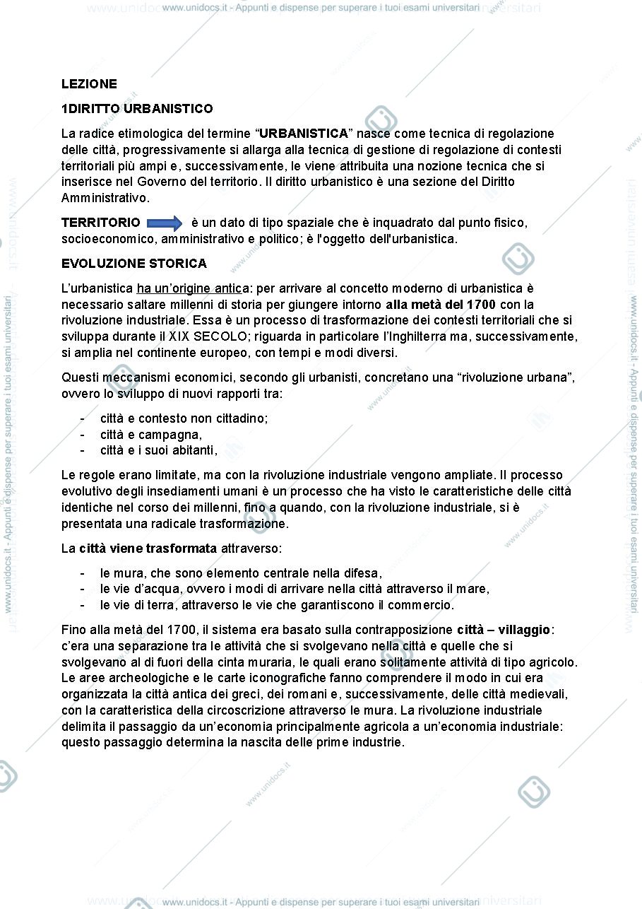 Anteprima pagina 1 — Diritto Urbanistico 