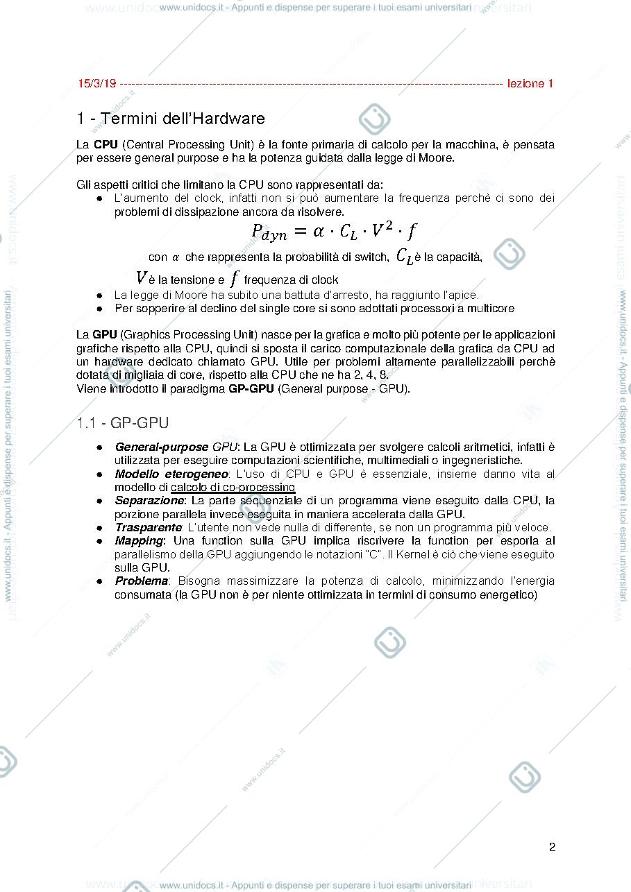 Anteprima pagina 3 — GPU Computing - Anno 2019 