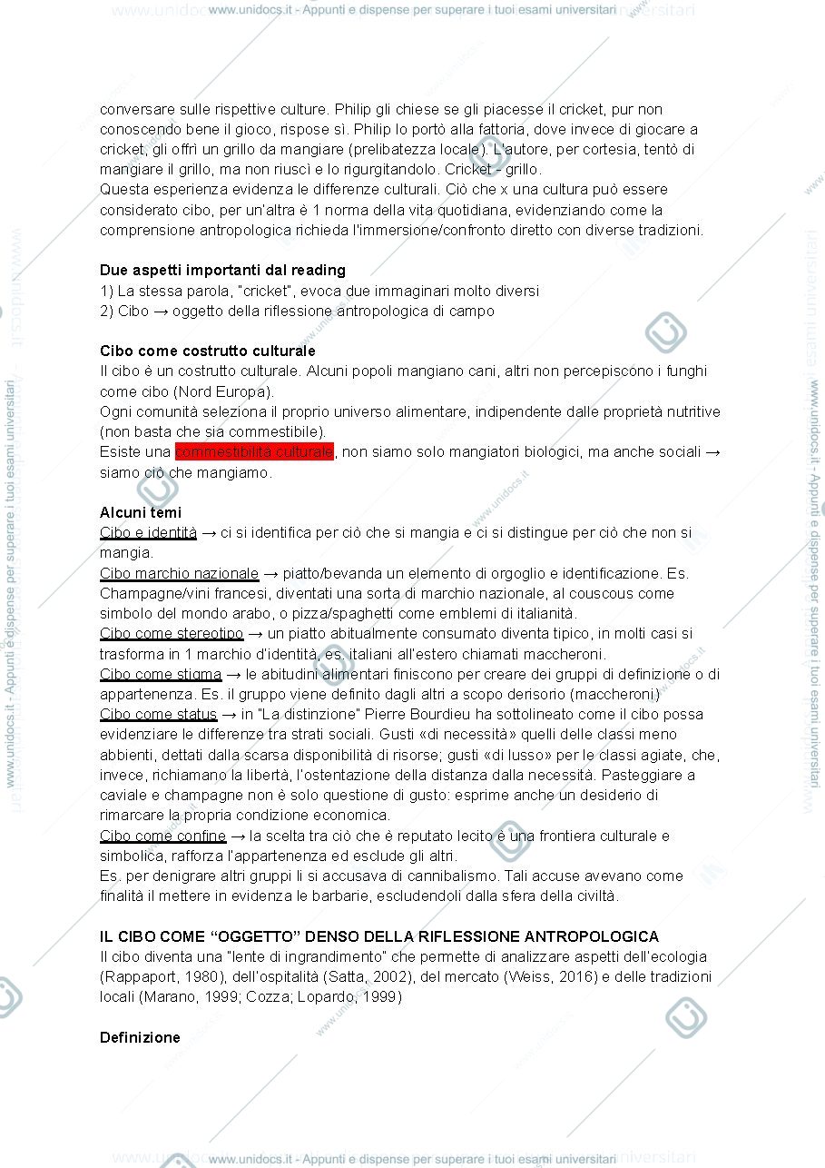 Anteprima pagina 2 — Appunti antropologia