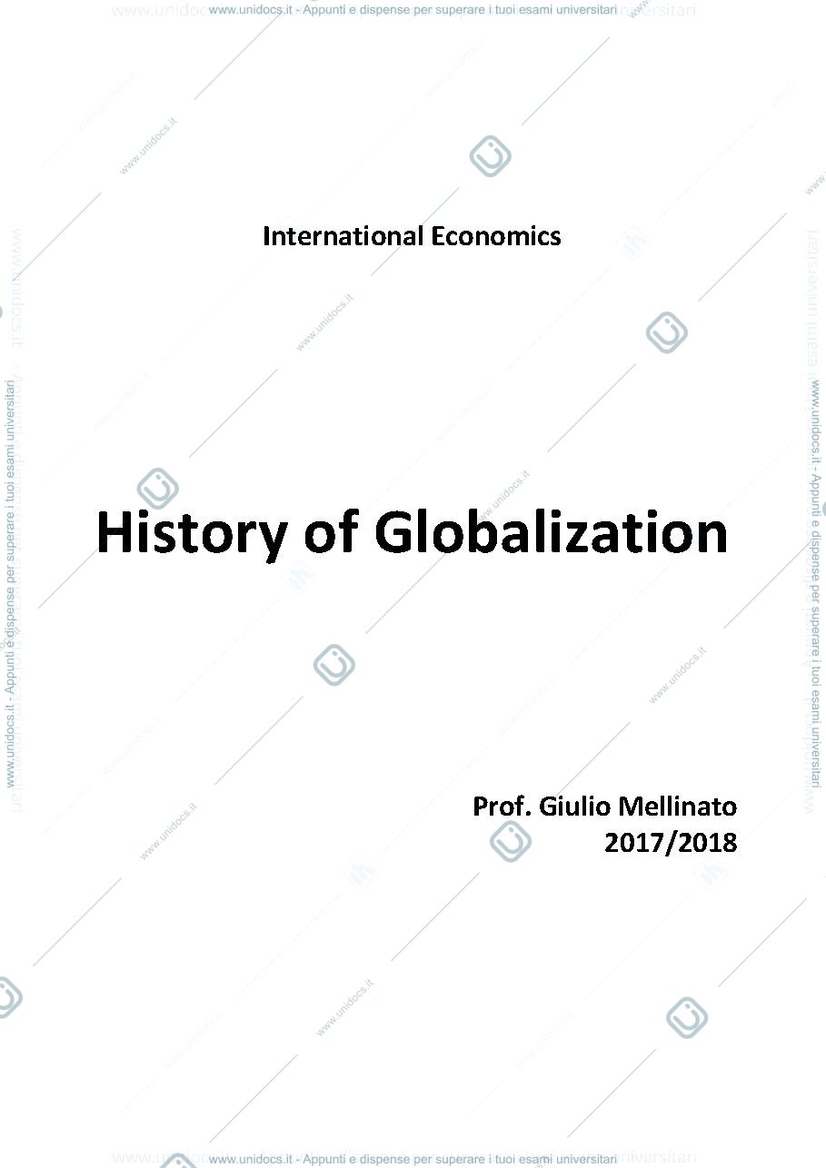 Anteprima pagina 1 — History of globalization