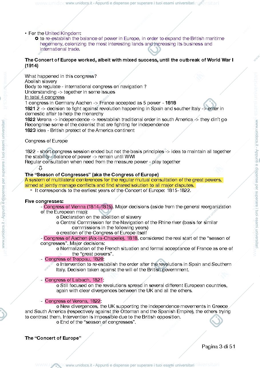 Anteprima pagina 3 — history of international organization - appunti