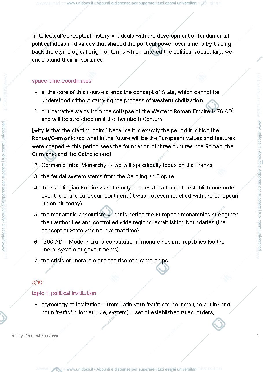 Anteprima pagina 3 — hopi - history of political institutions - 1 semester