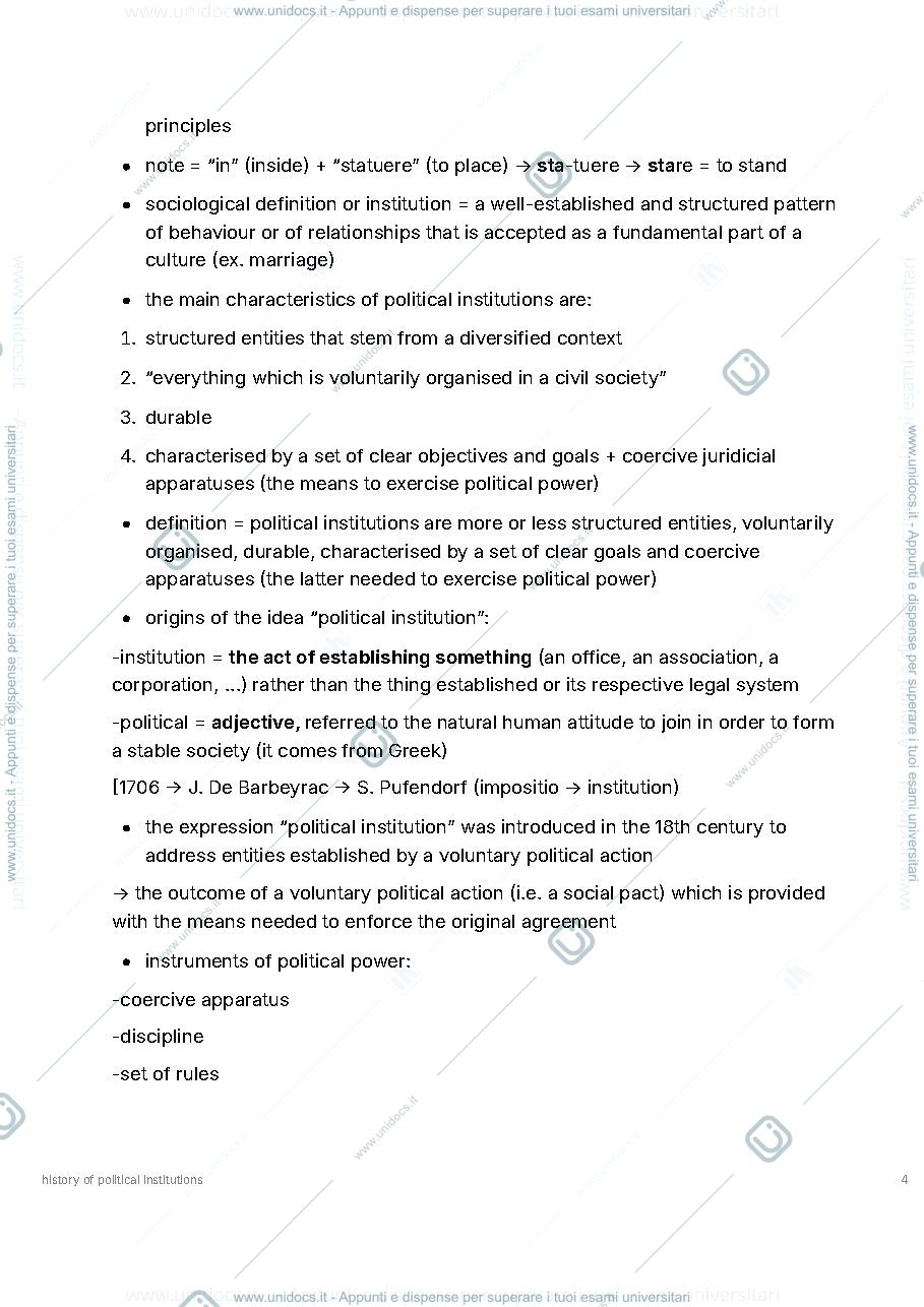 Anteprima pagina 4 — hopi - history of political institutions - 1 semester