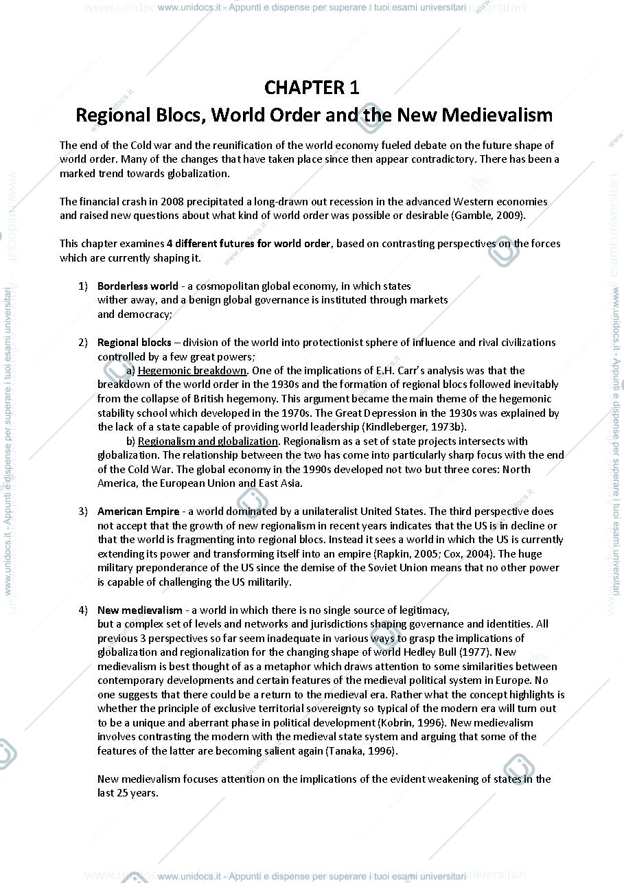 Anteprima pagina 1 — European union and new regionalism