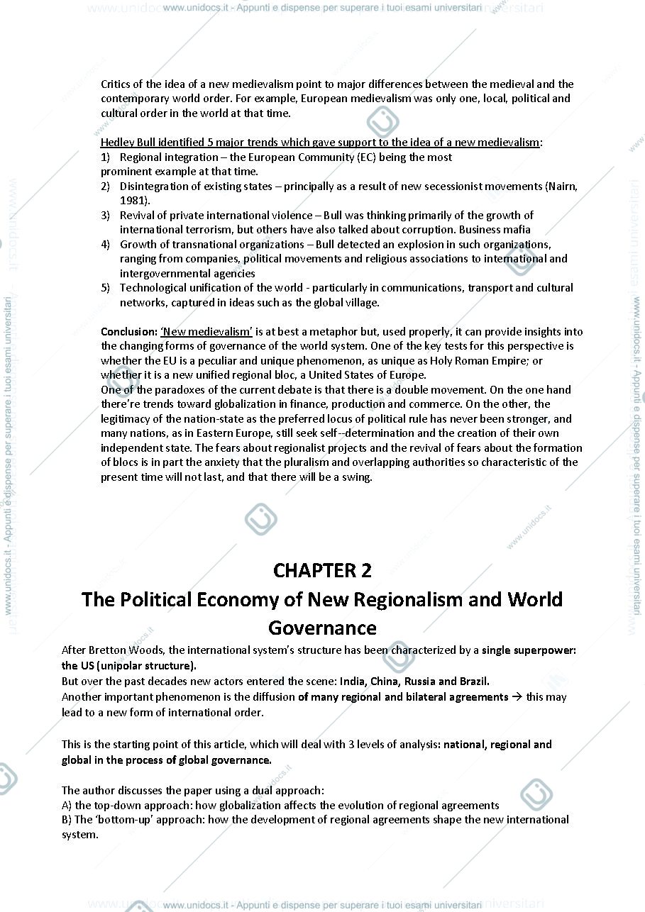 Anteprima pagina 2 — European union and new regionalism