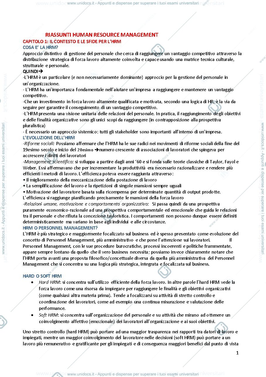 Anteprima pagina 1 — Appunti 