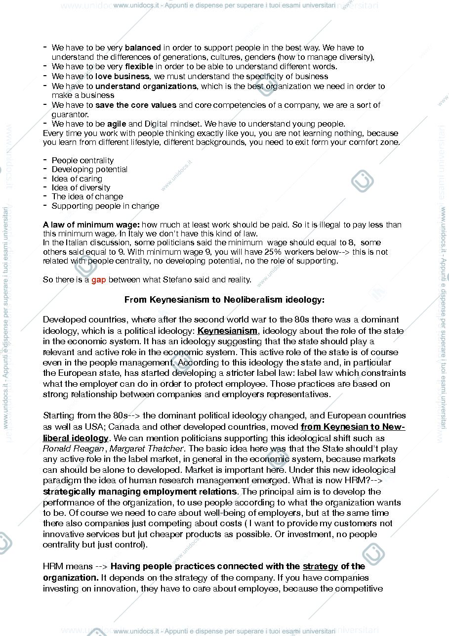 Anteprima pagina 2 — Appunti HRM
