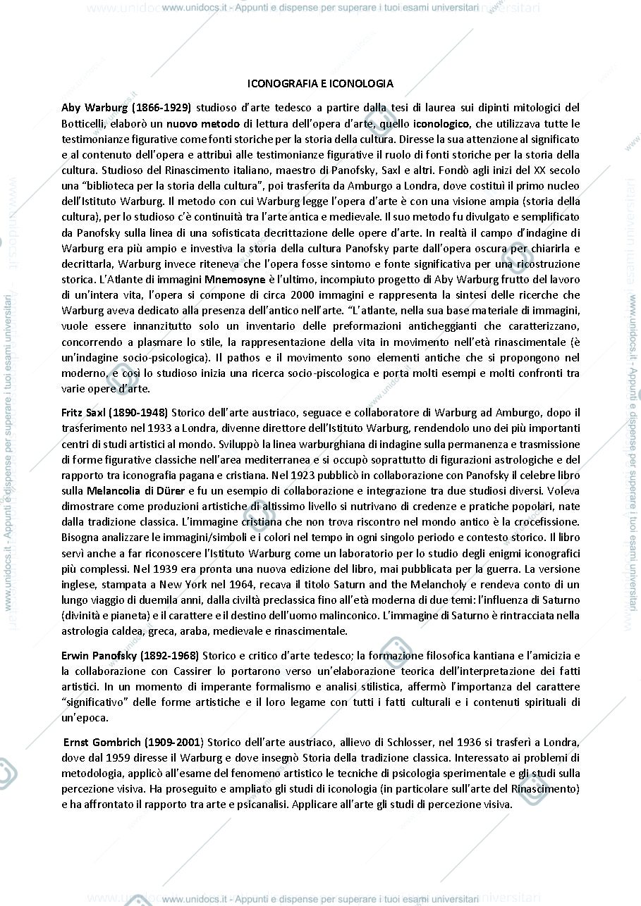 Anteprima pagina 1 — Iconografia e iconologia 