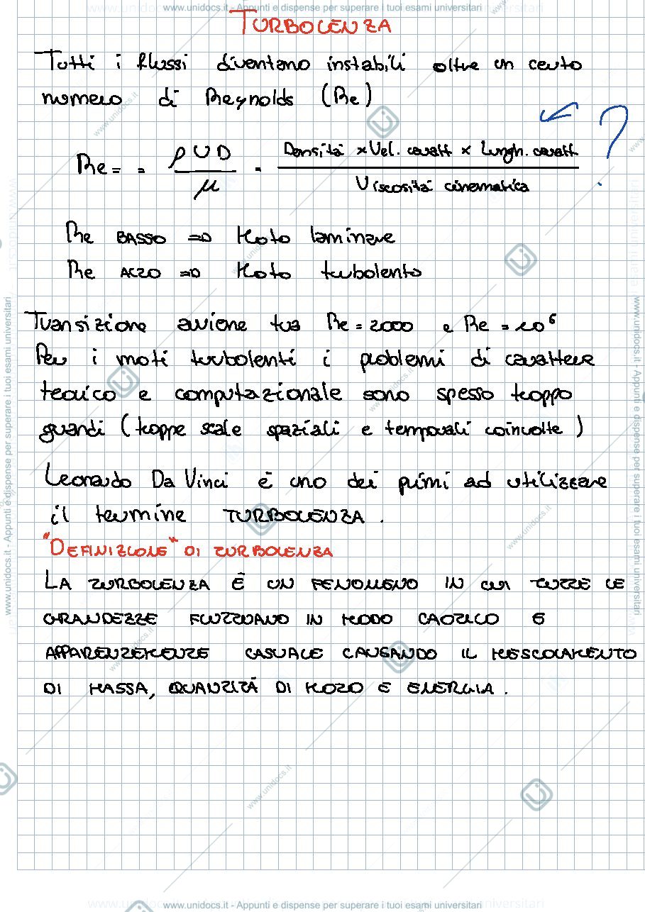 Anteprima pagina 1 — Appunti di Idraulica Ambientale del prof. Revelli