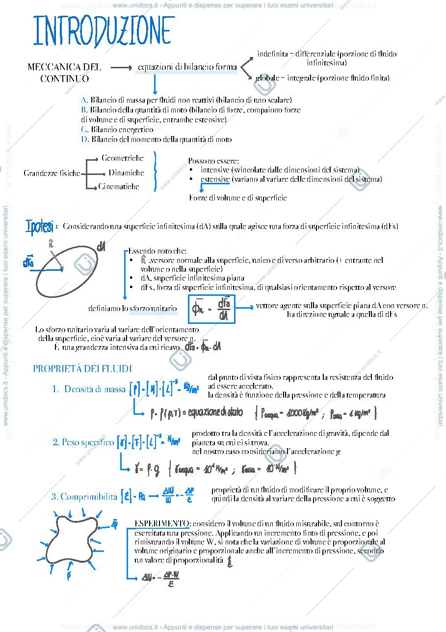 Anteprima pagina 2 — Riassunti idraulica