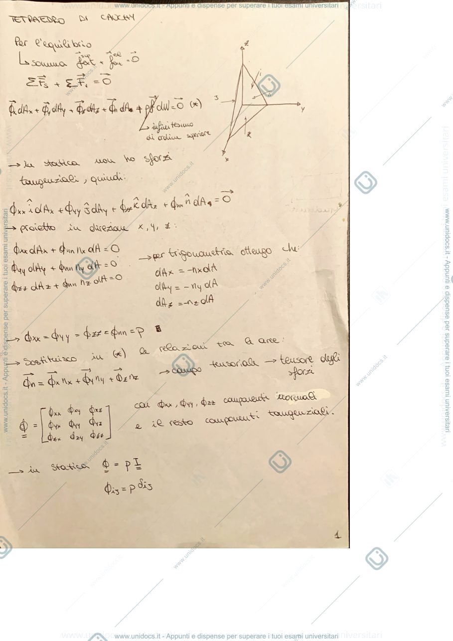 Anteprima pagina 1 — Riassunto Dispense Berzi