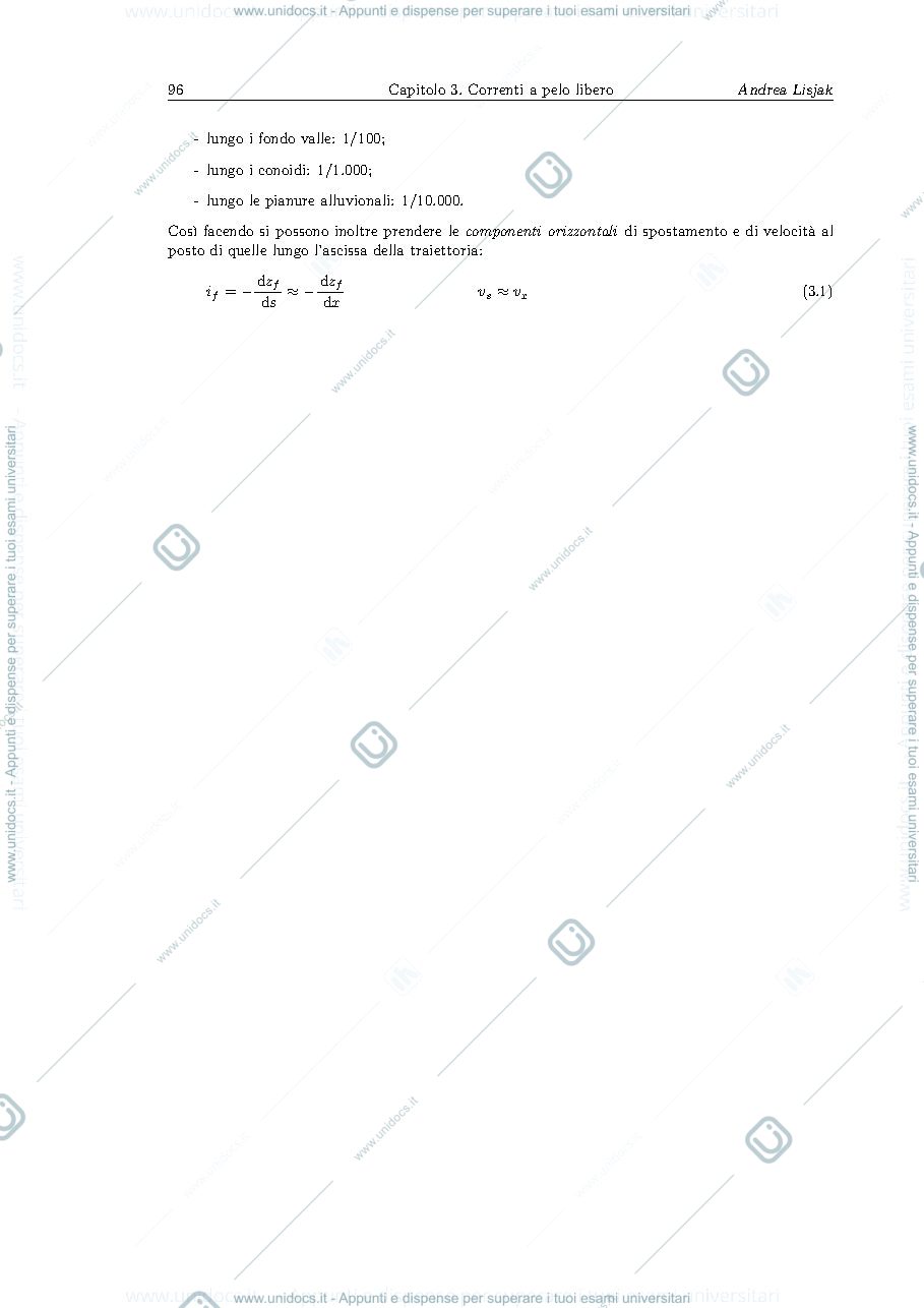 Anteprima pagina 2 — Correnti a pelo libero