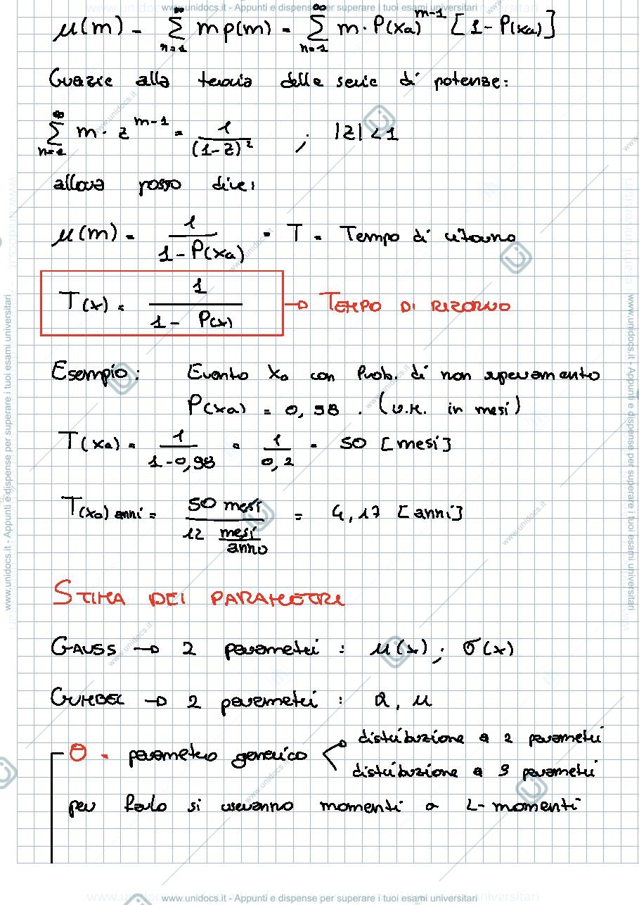 Anteprima pagina 2 — Appunti di Idrologia Operativa del prof. Vezza