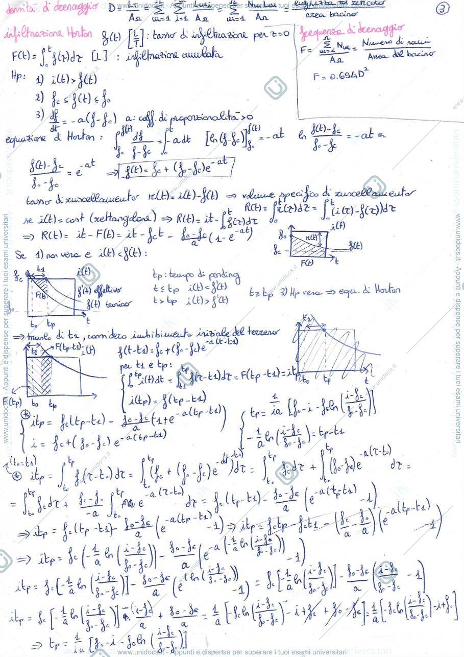 Anteprima pagina 3 — Riassunti IDROLOGIA FISICA E STATISTICA