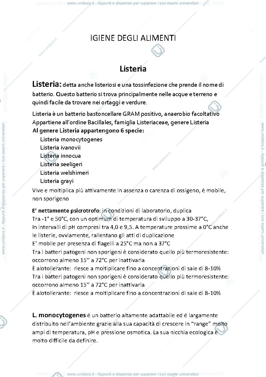Anteprima pagina 1 — igiene degli alimenti 