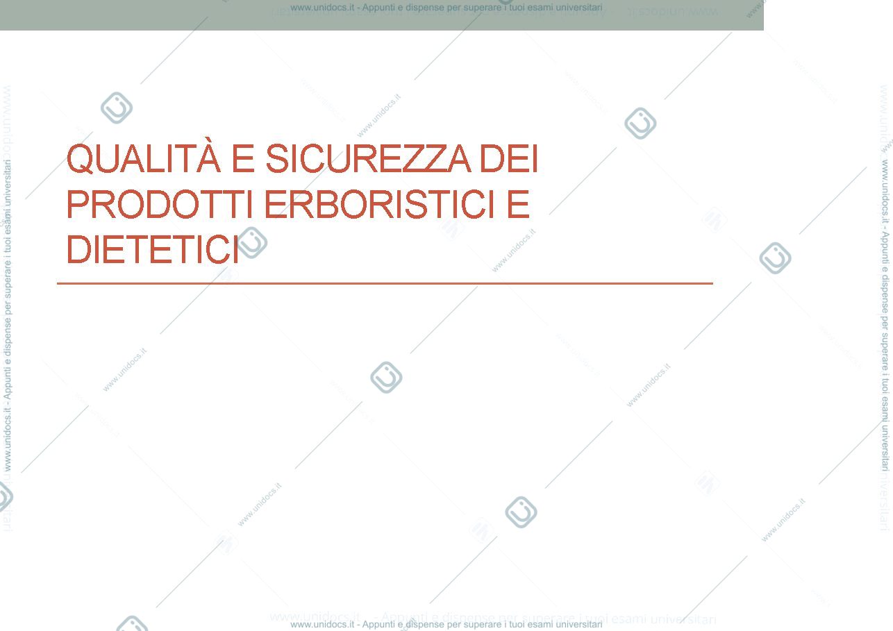 Anteprima pagina 2 — Igiene - Qualità e sicurezza dei prodotti erboristici e dietetici