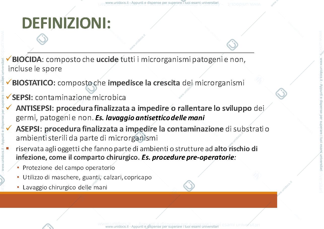 Anteprima pagina 3 — Igiene - Disinfezione e sterilizzazione