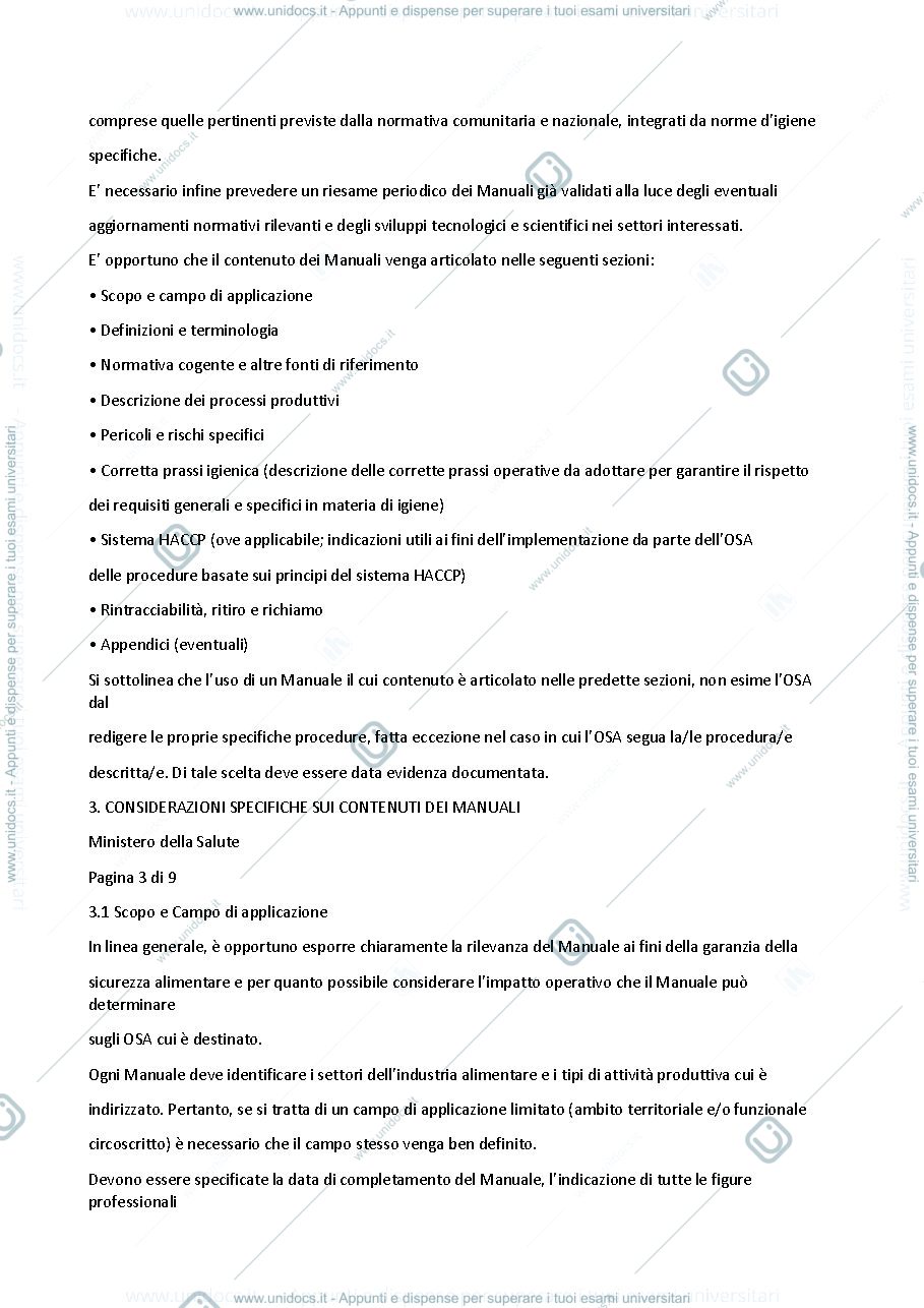 Anteprima pagina 3 — HACCP MINISTERO SALUTE