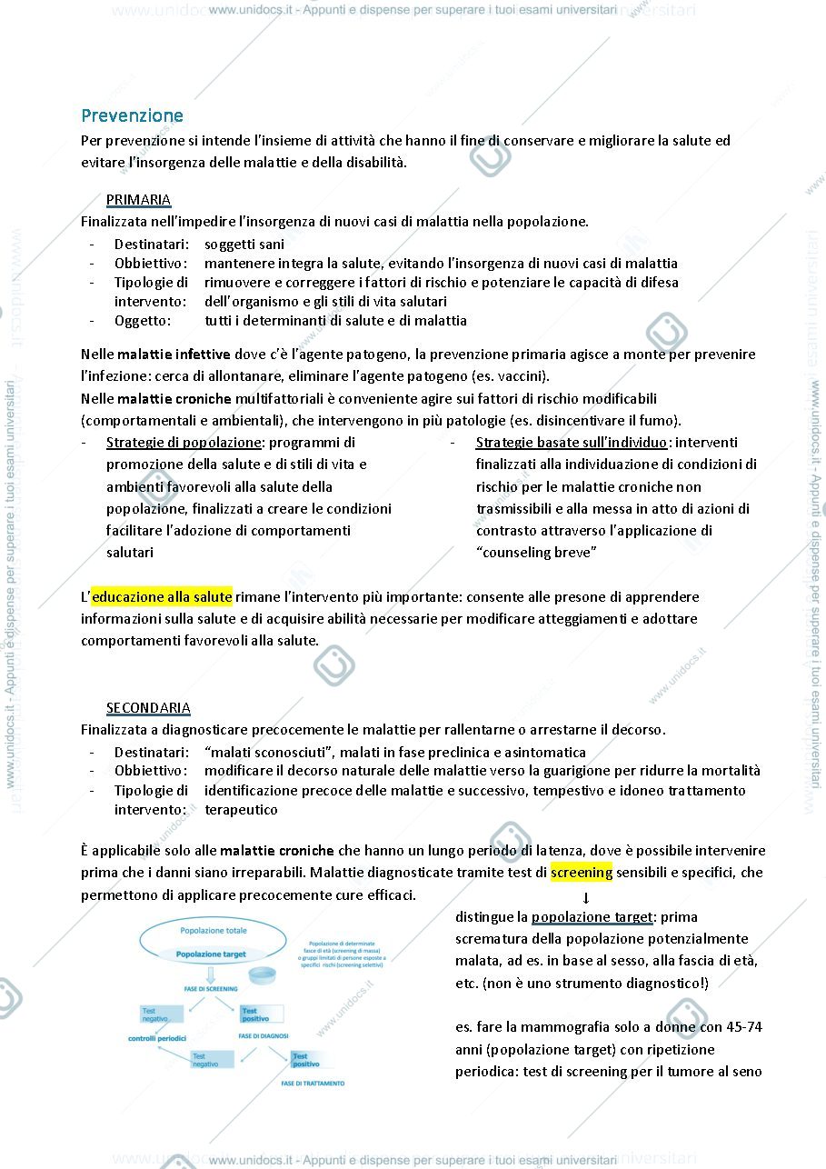 Anteprima pagina 3 — igiene sanitaria appunti 1º anno 